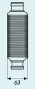 Siphon sec à membrane 32mm (à joint)