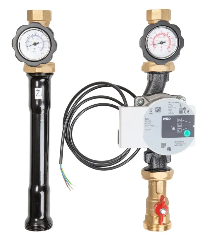 Groupe de raccordement chauffage circuit non mélangé avec pompe Wilo 2.webp