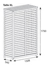 Cache climatisation composite Taille XL blanc