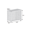 Cache climatisation composite Taille L teck