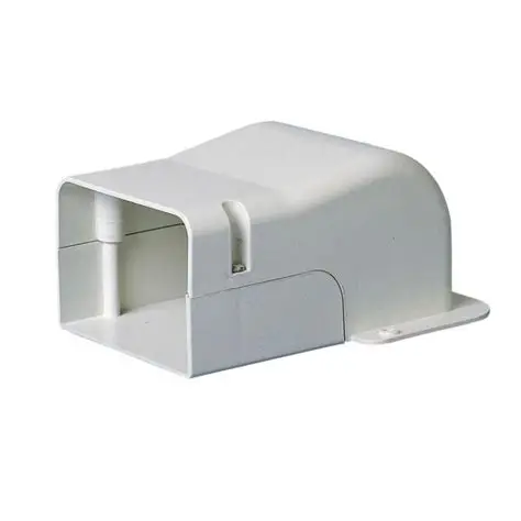 Blanc cache mural avec angle 70 mm 