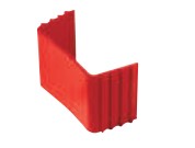 Witte clip-on bevestigingsbeugel voor kanaal 80 x 60 mm