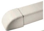 WIT UITEINDE (PLUG) VOOR KANAAL 80X60MM RAL9010