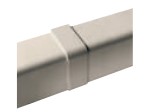 WITTE AANSLUITING (MOF) VOOR KANAAL 80X60MM RAL9010