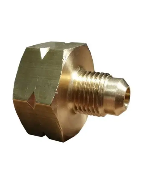Raccord bouteille R32 - 5/16" SAE (filet gauche)