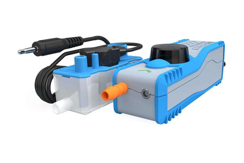 Pompe microblue avec réservoir et alarme 105 x 37 x 40 mm