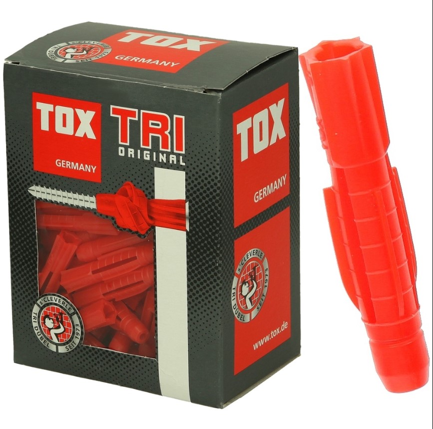 Universele tri-plug 8 x 51 mm (100 stuks)
