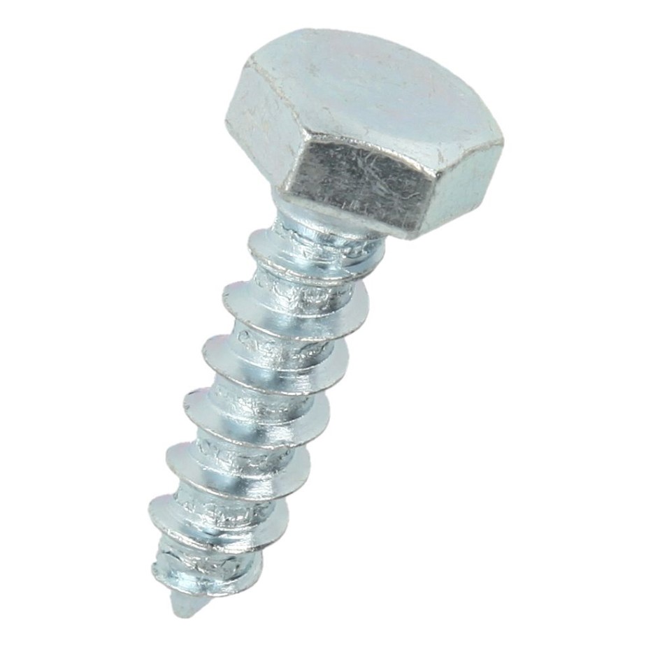 Vis à bois hexagonale Ø8 x 70 mm DIN 571, galvanisé (200 pcs)