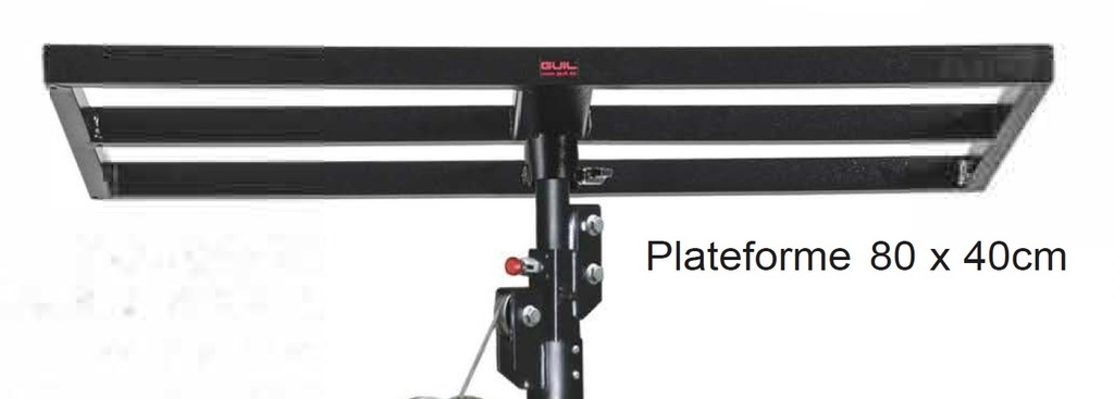 Plateau 80 x 40 cm pour Lève-charge (pour CLI04435)