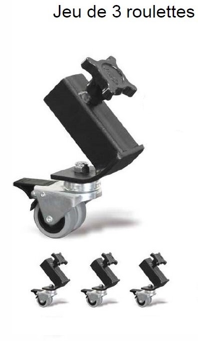Set van 3 zwenkwielen voor lastlift (CLI04435)