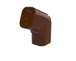 Brun coude ajustable 90°- 135° à plat pour goulotte T72