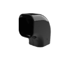 Noir coude plat 90° pour goulotte T72
