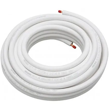 Tube cuivre pré-isolé 1/4" (50 m)