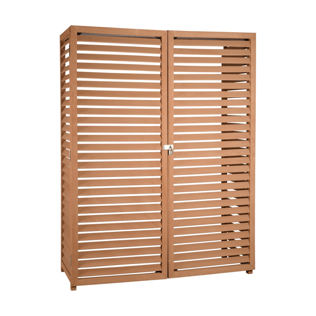 Composiet bescherming voor buitenunit Maat XL teak