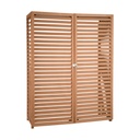 Composiet bescherming voor buitenunit Maat XL teak