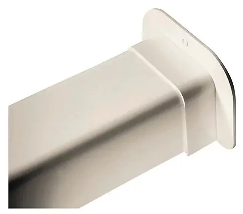 Witte muurrozet 140 mm