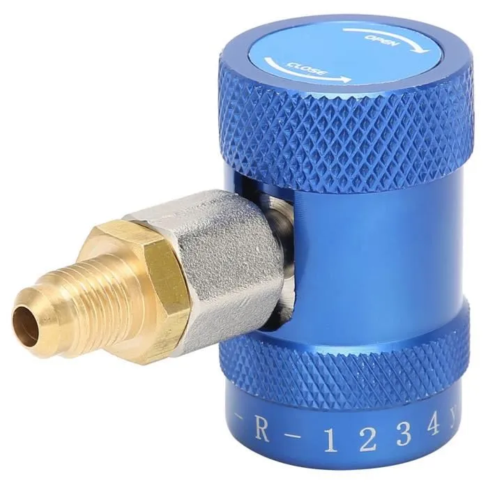 Raccord rapide automobile 90° BP - M et F - R1234yf