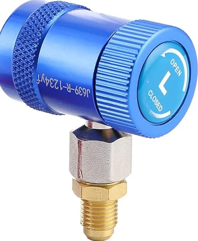 Raccord rapide automobile 90° BP - M et F - R1234yf