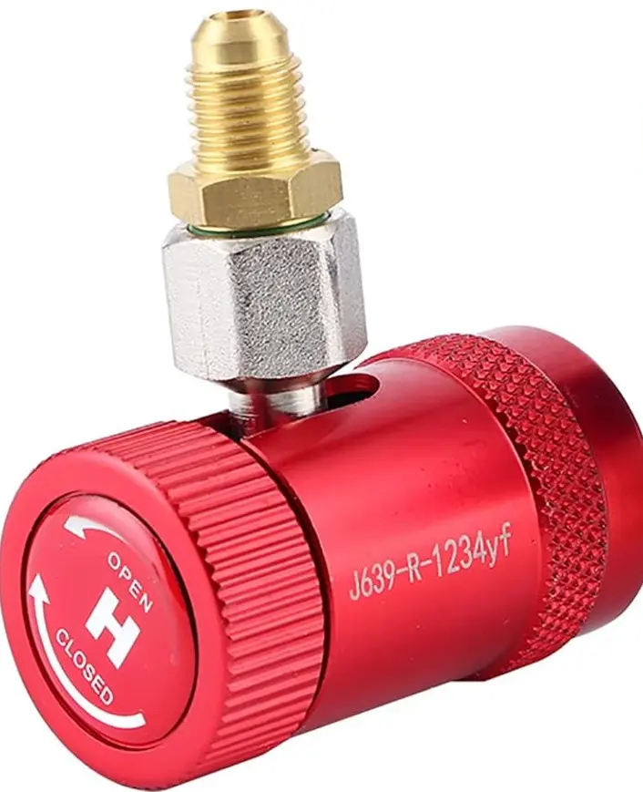 Raccord rapide automobile 90° HP - M et F - R1234yf