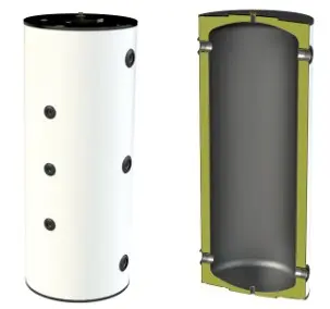 Ballon tampon pour pompe à chaleur / chaudière - BUFFER 200 BASIC R 540 x 1327 mm