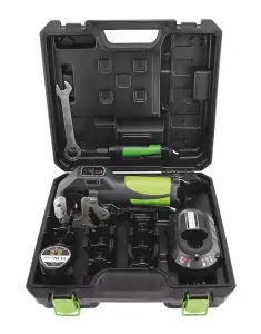 Dudgeonnière électrique pinces 1/4" à 3/4" & 9 à 12 mm coffret