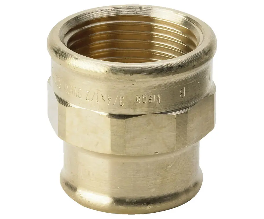 Raccord fileté en laiton rouge manchon de réduction type 3240 1 1/4 x 1"