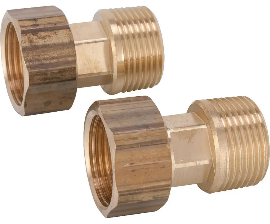 Aansluitset 1" buitendraad x kapmoer (set van 2 stuks)