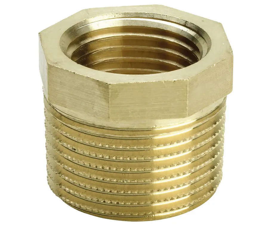 Schroefdraadfitting in rood messing – reduceerstuk type 3241 1 1/4" x 1" WG904"