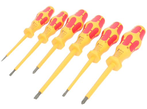 [Tournevis Pack x6] Schroevendraaierset WERA VDE Kraftform 6 stuks