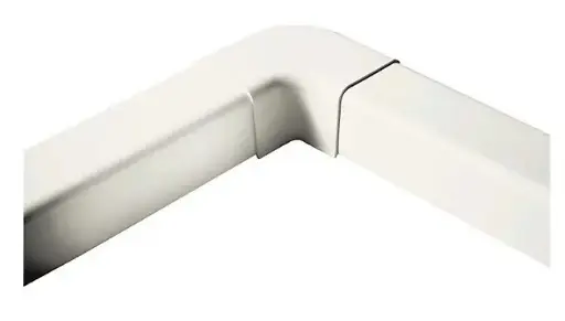 [CLI04352] Witte platte bocht 90° - 140 mm