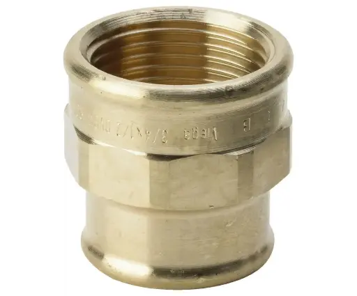 [RAC 5/4F 4/4F] Schroefdraadfitting in rood messing – reduceerhuls type 3240 1 1/4" × 1"