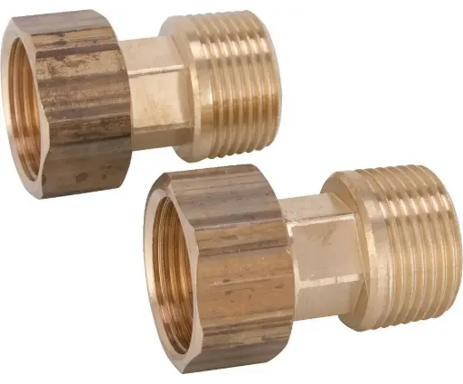 [RACCHAP 4/4F 4/4M] Aansluitset 1" buitendraad x kapmoer (set van 2 stuks)