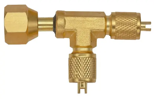 [RFL16004] T‑stuk service 1/4"F‑1/4"M‑1/4"M