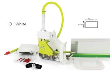 [ASP-1014-010] Geïntegreerde Minilime condensaatpomp met bocht en opvangbak (speediduct)