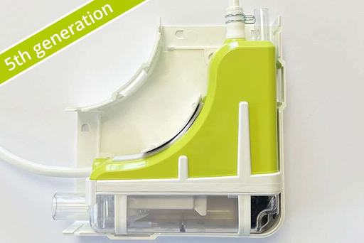 [ASP-1044-010] Geïntegreerde mini lime condensaatpomp met bocht en kanaal (SpeediDuct)