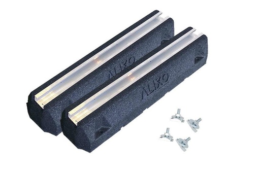 [ALX-1219-000 ] Rubberen steunpaar + 4 bevestigingsbouten 600 x 135 x 100 mm