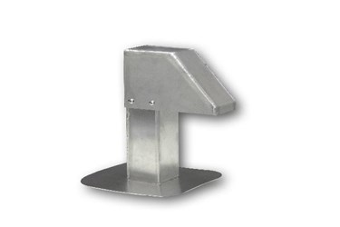 [ALX-7102-000] Aluminium dakdoorvoer 80x80mm (Ht: 275mm)