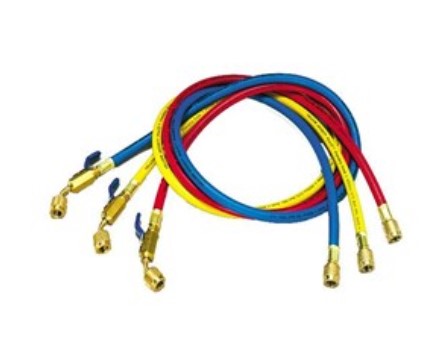 [29986] OPLAADSLANG (SET VAN 3) - 180CM - 1/4" MET VERSTELBARE KLEP
