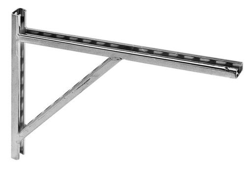 [ALX-6122-000] Verzinkte muursteun 32X20 MM L=545 MM - 150KG+150KG - 1 STK = 1 PAAR