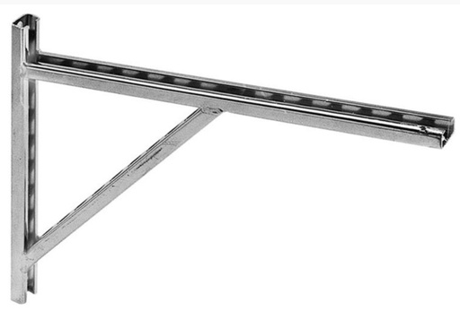 [ALX-6110-000] Support mural zingué 38X40 MM L=1000 MM - 250KG+250KG - PAR PIECE