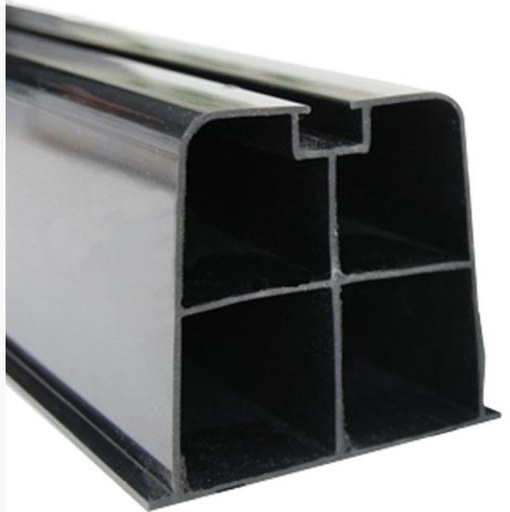 [MGS-1035-020] Zwarte kunststof vloersteun - 350mm - per 2 stuks (met bouten)