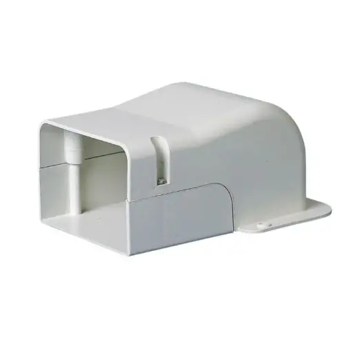 [ADP-1510-010] Blanc cache mural avec angle 105 mm
