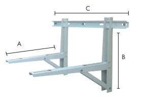 [CLI04414] Versterkte muurstoel voor airconditioning P650 L900 H600mm 125kg