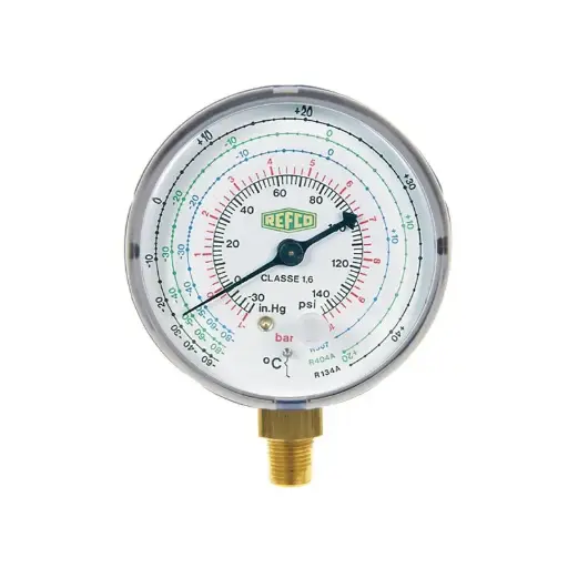 [54549] Refco MR-306-DS-R134A-R404A-R507 HP manometer 1/4" SAE HP 63 mm