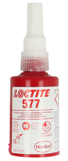[LOCT577] Loctite 577 50 ml vloeibare schroefdraadafdichting voor pijpen, gemiddelde sterkte, voor gebruik buitenshuis