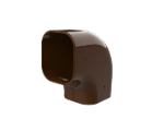 [SCD100482] Brun coude plat 90° pour goulotte T72