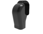 [SCD100310] Zwarte muurcontactdoos voor T100-draagrails