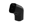 [SCD100064] Black Coude ajustable 90°-135° à plat pour goulotte T72